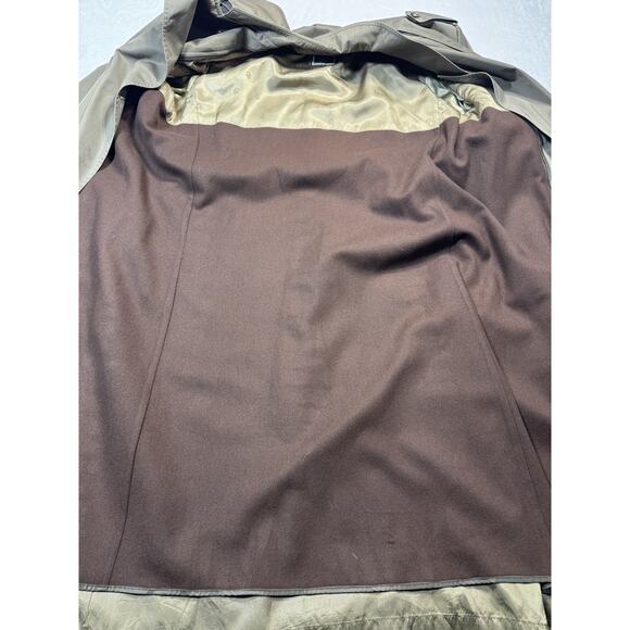 Vintage Christian Dior Monsieur Trench Coat Tan 44L Paris New York Rain Repellen - Picture 9 of 10